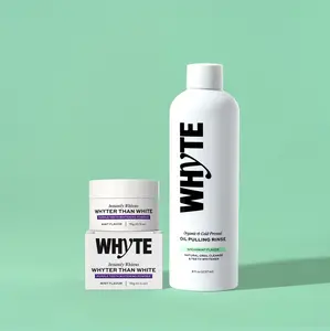 The WHYTE Duo: Oil Pulling Rinse + Purple Whitening Powder