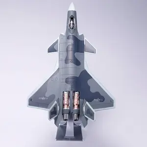 Chinese Fifth-Generation Fighter J-20 Alloy Model, Realistic Scale 1/80 Military Collection, Perfect Gift for Army Enthusiasts & Boyfriends