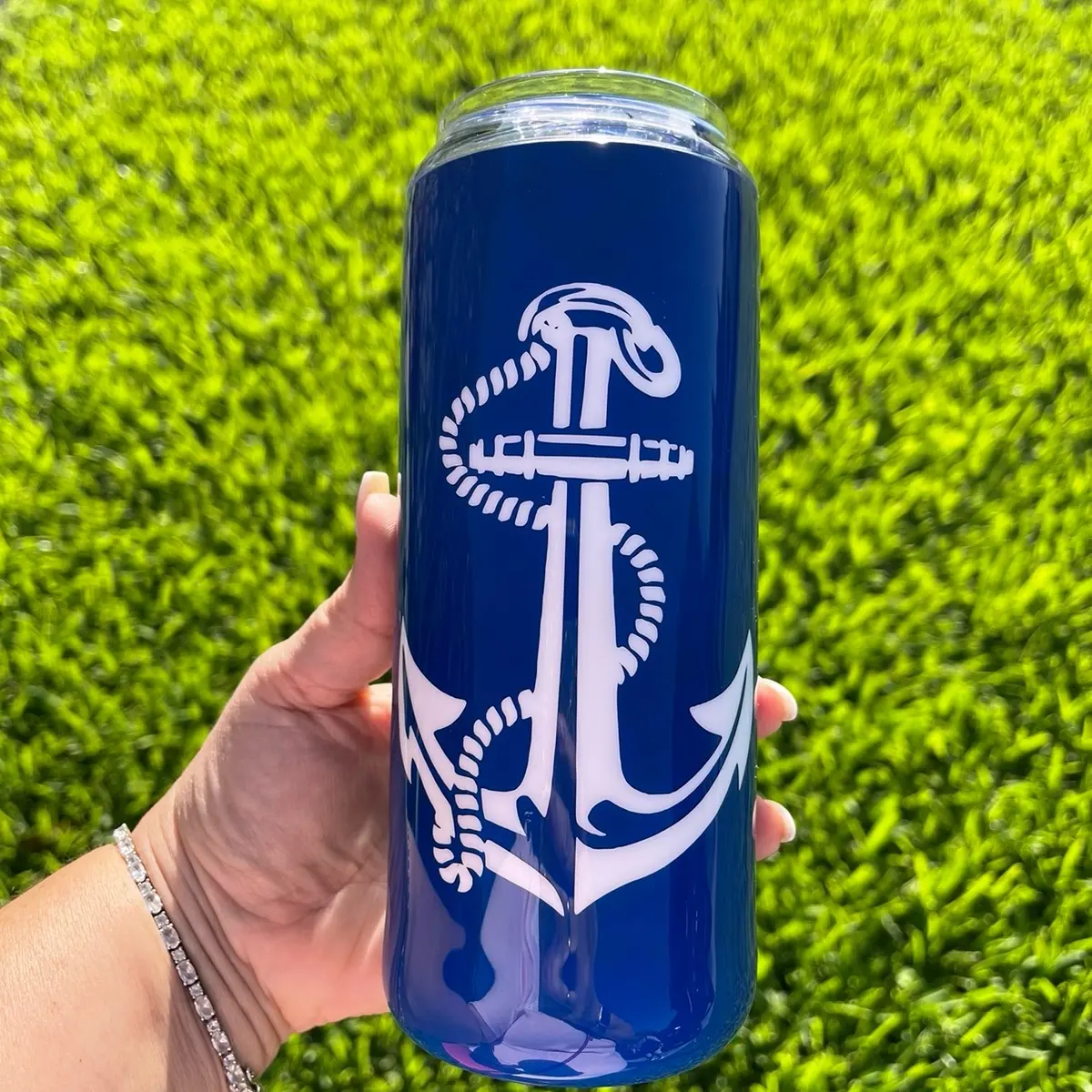 Boat anchor custom Tumbler Drinkware Drink Stainless Beach Coffee Sturdy Steel anchor Tumbler
