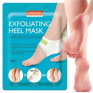 Purederm Exfoliating Heel Mask (1 Pair) \u2013 Heel Peeling Masks Gently Remove calluses from Your Heel