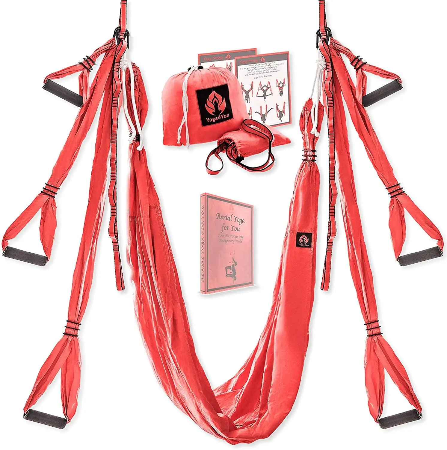 Aerial Yoga Swing Set Hammock Hanging Swing Sling Inversion Fly Kit Antigravity Yoga Sling Suspension Trapeze