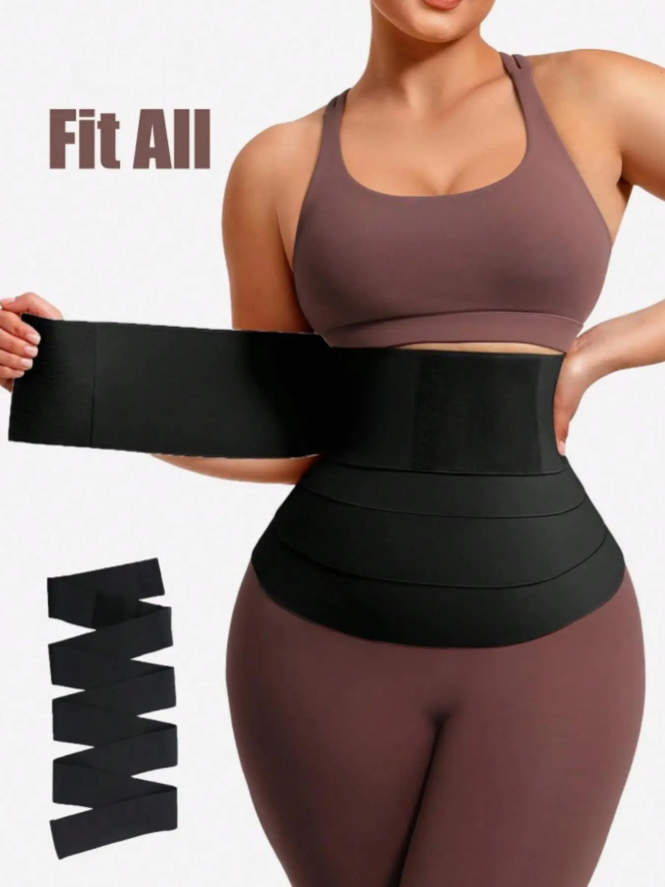 SY Unisex Adjustable Waist Trainer, High Waisted Shaper, High Stretch Shaper, Abdomen Shapewear, Elastic Tummy Control Waist Belt For All Sizes, Comfort Gym Accessory Compression Fit Shapewear Belts, Suitable For Training Or Sports