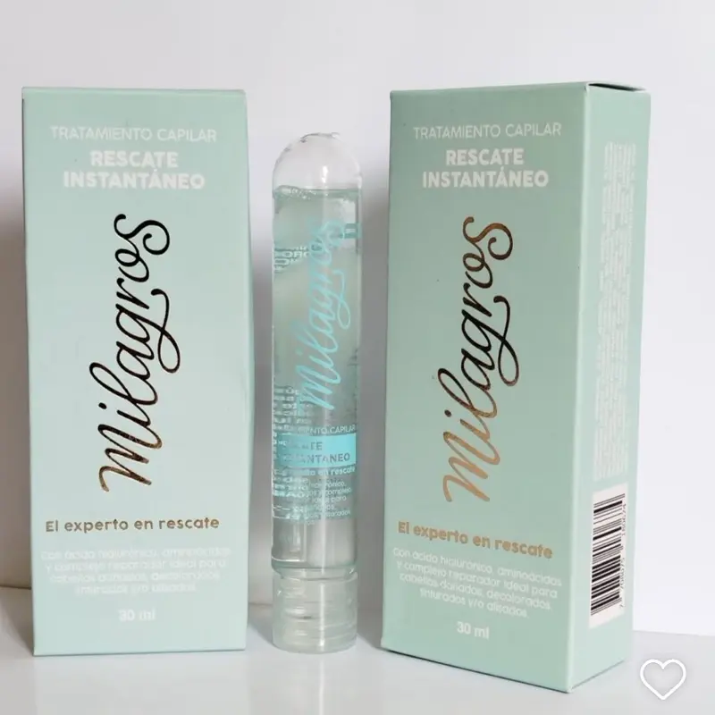 Pack x2 TRATAMIENTO Capilar Rescate instantáneo elixir - & rescate experto Ampolletas capilares de ácido hialuronico 30ml Hyaluronic acid ampoules for hair restoration para el cabello