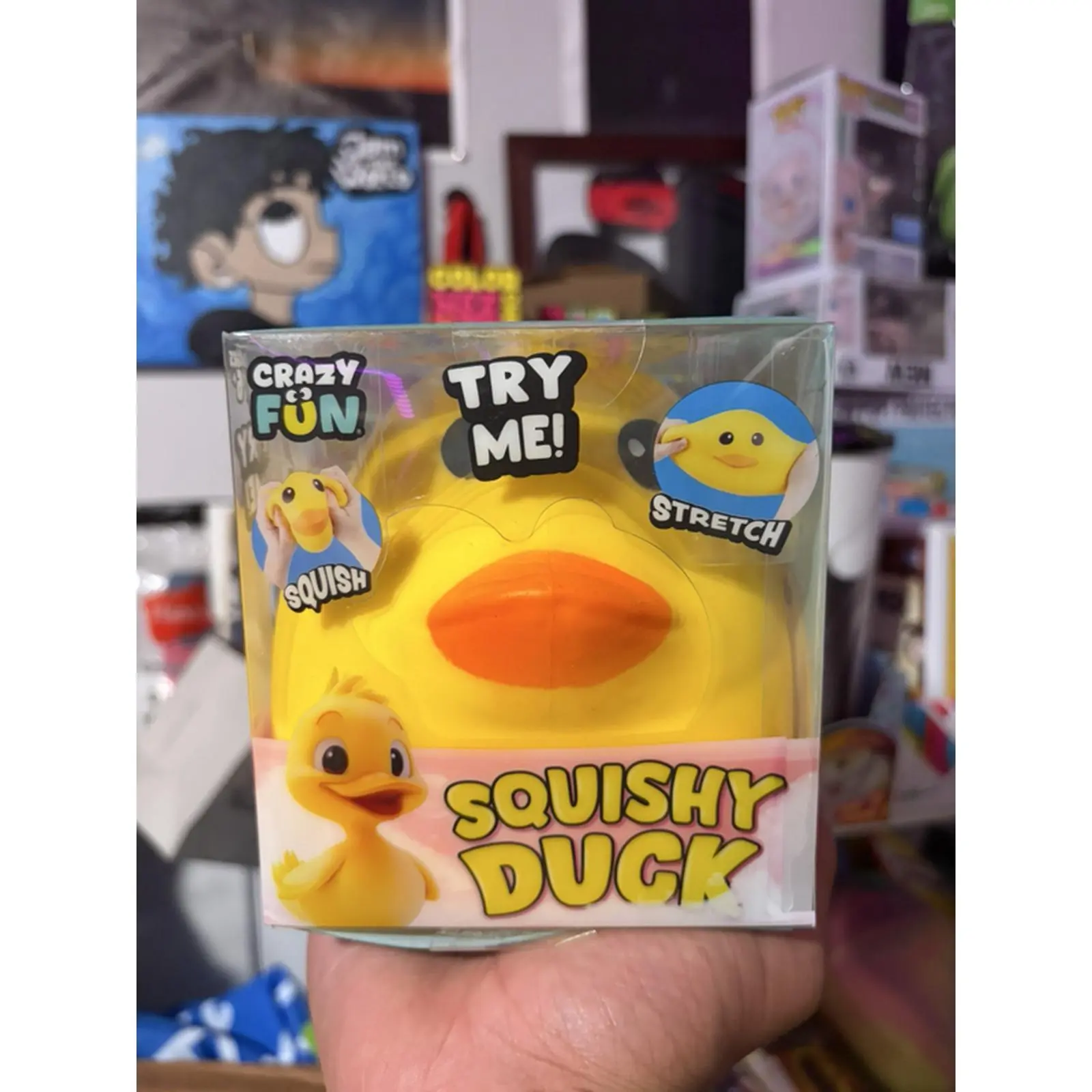RMS Squishy Duck 100% Authentic New in Box Stress Relief Toy Fun Stretchable Duckie