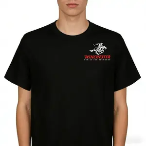 Winchester 1866 American Legend Oversized T-Shirt – Western Cowboy Ammo Graphic Tee, Unisex Streetwear Casual Shirt