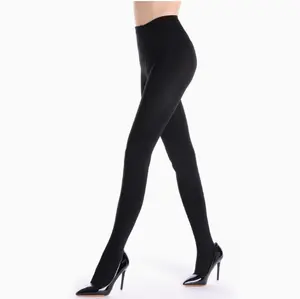 Women's Plus Size 150D Fleece-Lined Thermal Opaque Tights, Thick Warm Leggings, Womenswear Cold Weather Hosiery