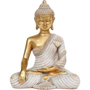 Buddha Statue 10.2'' - Large Indoor Buddha for Home Decor, Zen, Living Room & Meditation