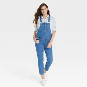 Denim Overalls Maternity Jumpsuit 8