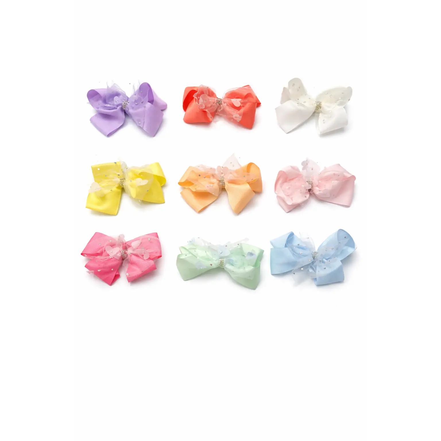 Heart Hair Bows