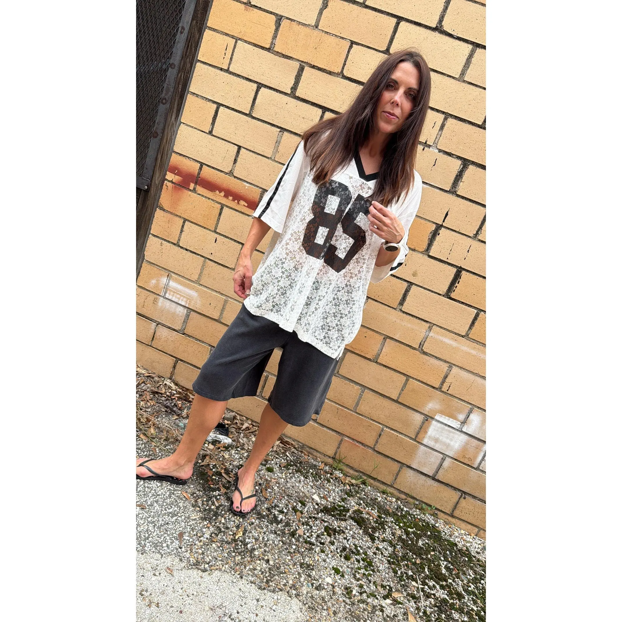 Lacy Oversized Jersey