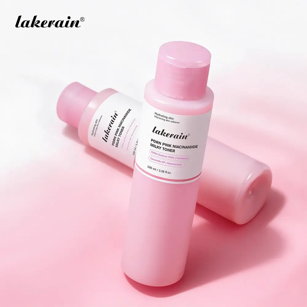 PDRN Pink Niacinamide Milky Toner, 2 Counts Evens Skin Tone, Hydrating, Moisturizing, Moisture, Hydrate, Soothing, Repairs Barrier, Lightweight Milk Texture for Glass Glow, Radiant Skin, Ideal for Dullness & Daily Hydration Care