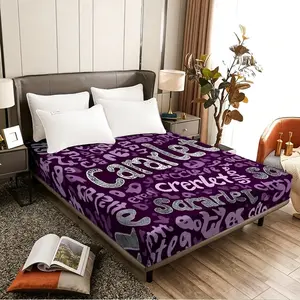 Purple background with text and pattern foam mattress, suitable for bedrooms, rentals, student dormitories, and is a must-have for sleep.