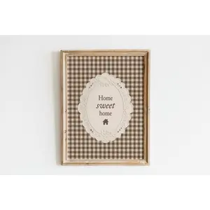 Home Sweet Home Art Print Farmhouse Kitchen Wall Art, Neutral Cottage Decor
