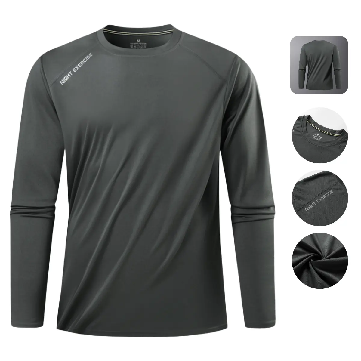 Casual Sports Long Sleeve - Versatile Comfortable Polyester T-Shirt for Everyday Wear & Outdoor Activities, summer ready, statement piece, style staple, outfit completer, retro vibe