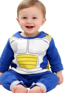 Baby Boys Clothes Infant Long Sleeve Romper Cosplay Cartoon Onesies Jumpsuit Outfit with Stripes Print Bodysuit