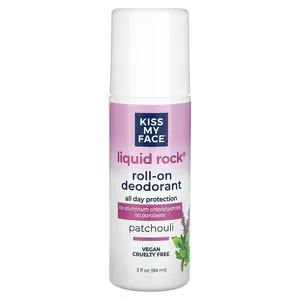 Kiss My Face Liquid Rock Roll-On Deodorant, Patchouli, 3 fl oz (88 ml)