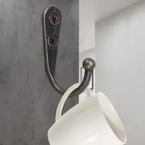 1 Pack Wall Hooks for Hanging, Heavy Duty Small Coat Hooks Wall Mounted for Living Room, Bathroom, Kitchen, Bedroom for Key, Cup, Bag, Hat, Scarf, and More