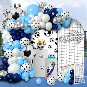Soccer Themed Balloon Arch Kit, Mixed Color Balloon Set, Balloon Garland Arch Kit for Birthday Party Graduation Party Decoration, Balloon Party Supplies