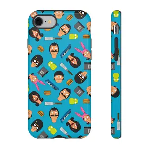 Bob's Burgers Phone Case | Tina Louise Gene Linda Bob Belcher Tough Cases Pattern Aesthetic Cartoon Family Tech Accessory Phone Cover