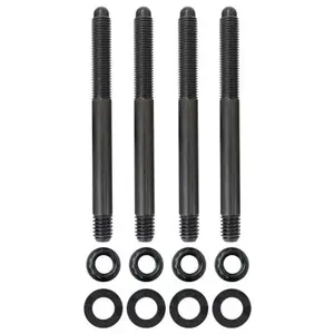 Moroso 5/16in-24 x 3.5in Long 12-Point Nuts Carburetor Stud Kit