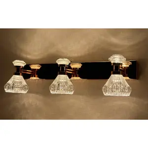 Crystal Glow Vanity Light Bar  Modern Luxe Series