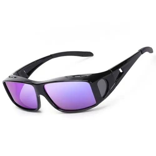 Black Frame Purple Lenses