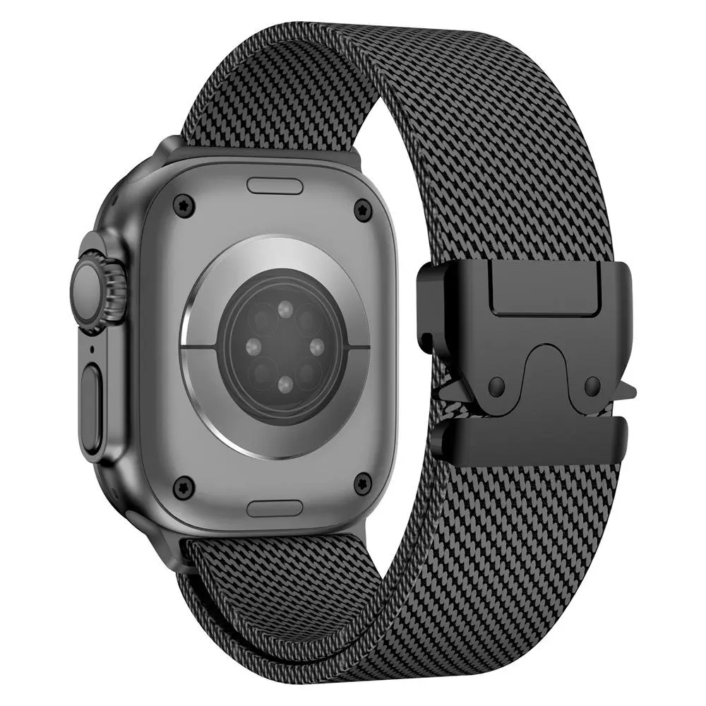 Milanese Watch Band, Stainless Steel Watch Band for Apple Watch Ultra/iWatch Series 9 8 7 SE2 6 5 4 3 2 1, Wearable Accessories for Men, Smart Watch Strap
