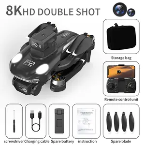 2025 new F2 drone Aerial photography GPS positioning folding toy 360° roll remote-controlled airplane one-key return self-stabilization mode Adjustable Camera