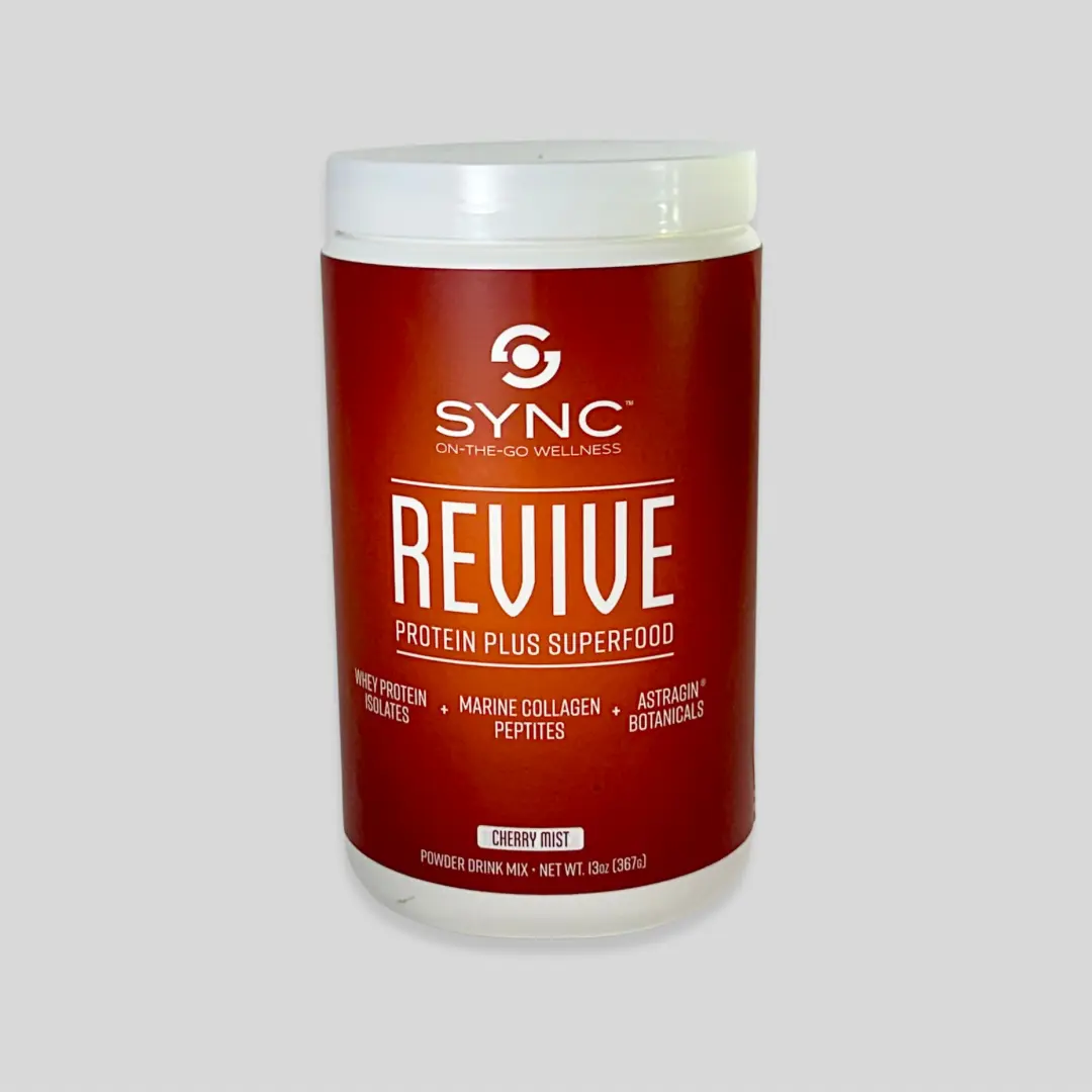 glp 1 collagen peptides powder SYNC REVIVE GLP-1 Support, Clear Protein Plus Superfood Powder, Collagen  Peptides + Protein Isolates + AstriGin Botanicals, 13.8oz Container