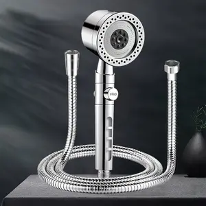 1 Set Pressure Handheld Shower with Shower Hose |   5 Adjustable Water Flow Modes, Equipped with Filtration, Wall Mount, Painted End, Mist Set Type, Enjoy a Luxurious Bathing Experience For shower use only