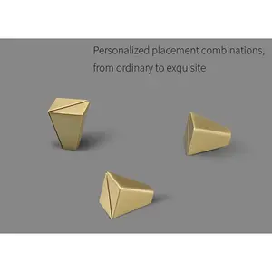 Unique Modern Furniture or Cabinet Doors or Drawer knobs & Pulls in Beautiful Brushed Gold