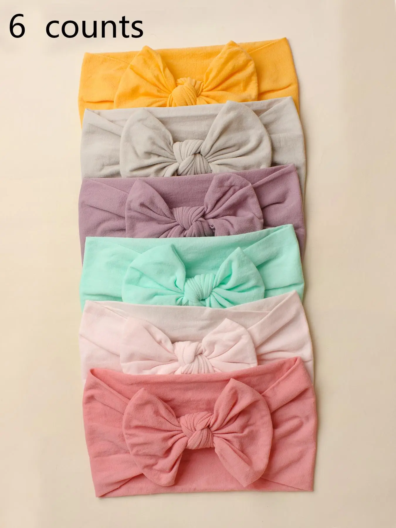 Solid Color Bow Decor Baby Hair Band, Soft Comfortable Bowknot Design Hair Band for Baby Girls & Boys, Cute Hair Accessories for Daily Wear, Solid Col