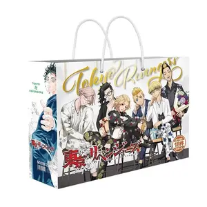 Anime Lucky Gift Bag Bungou Stray Dogs Haikyuu Collection Toy Include Postcard Poster Bookmark Lomo Cards Genshin Impact Figure