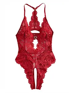 AgeRose women's backless babydoll dress with adjustable straps, suitable for everyday wear and weddings, simple basic one-piece lingerie, lace floral burgundy, lingerie set, pajama babydoll, New Year gift, perfect Valentine's Day gift.