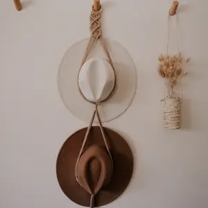 Macrame Hat Holder