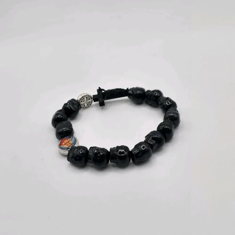 Skull Rosary Bracelet - One Decade Memento Mori (Homemade and Made