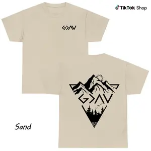 God is Greater Than the Highs and Lows Shirt For Men For Women, Mountain Graphic Tee, Premium Cotton Apparel, Christian Unisex Faith Clothing Gift