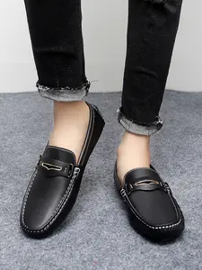 No More Agonizing Over What to Wear! These Unisex Loafers Are Incredibly Versatile, Lightweight, Non-slip Leather Flat Shoes/moccasins Perfect for Driving, Commuting, Shopping, and Dates – a One-stop Solution for Any Outfit.