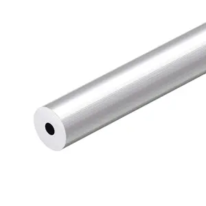 6063 Aluminum Round Tube, 300mm Length 19mm OD 5.2mm Inner Dia Seamless Aluminum Straight Tubing