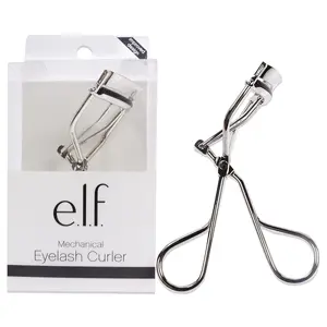 E.L.F. Mechanical Eyelash Curler with Silicone Rubber Pads for Natural Looking Lashes Makeup Mascara Cosmetic teen makeup portable elf pro Comfort Grip