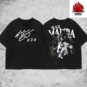 Dunk - KOBE Black Mamba Bryant 24 LAKERS Premium Cotton T-Shirt (Made In USA), Black Mamba Fans Shirt, Game Day Outfits, Gift For Golden State Basketball Fans, Basketball Graphic Tee