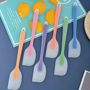 3-Piece Transparent All-Purpose Baking Tools Silicone Spatula, Cream Spatula, Cake Spatula - Small - 21 cm / 8.26 in, Pastry Decorating Tools
