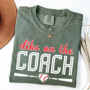 Dibs on The Coach Baseball Shirt, Baseball Wife Shirt, Baseball Coach's Wife TShirt, Proud Baseball Wife Shirt, Cute Dibs on The Coach Shirt
