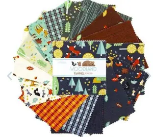 Woodland Flannel Fabric 5" Stackers from Riley Blake Designs