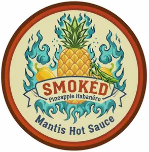 Smoked Pineapple Habanero Hot Sauce - Tropical Heat | Mantis Hot Sauce