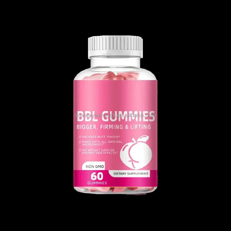 BBL Gummies - 60 Count, Bigger Firming & Lifting Gummies, Made with All Natural Ingredients, Non-GMO Dietary Supplement