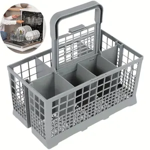 1PC Silverware Organizer Basket for Dishwasher Cutlery Storage with Dividers Multiuse Utensil Tray Flatware Holder