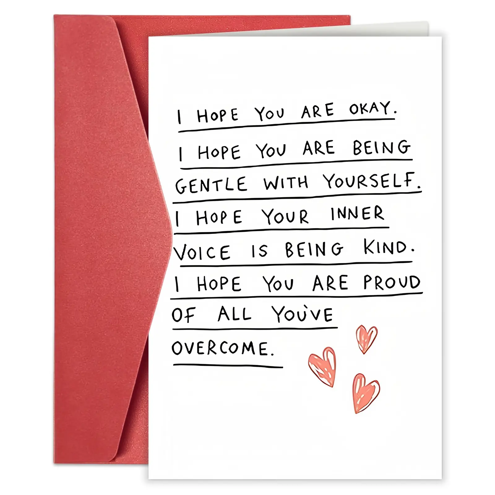 1pc Inspirational Encouragement Card, Positive Message Card – ‘you Can Do It!’ with Envelope, Motivational Greeting for Friends, Family, Colleagues, Perfect Gift, Positive Cards
