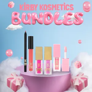 Kirby Kosmetics Bundle Boxes - Luxe Lip Kits, Hydrating Lip Oils, Perfectly Pigmented Blushes, Brushes Gift Makeup Sweet Cheeks Hydrate Cosmetic
