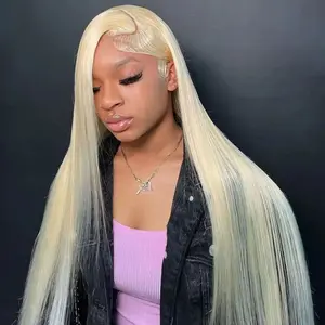 Tuneful 613 Lace Front Wigs Human Hair 7x6 Wear Go Glueless Wigs Human Hair 180% Density Pre Cut Lace Pre Plucked Bleached Knots 613 Blonde HD Lace Frontal Wig